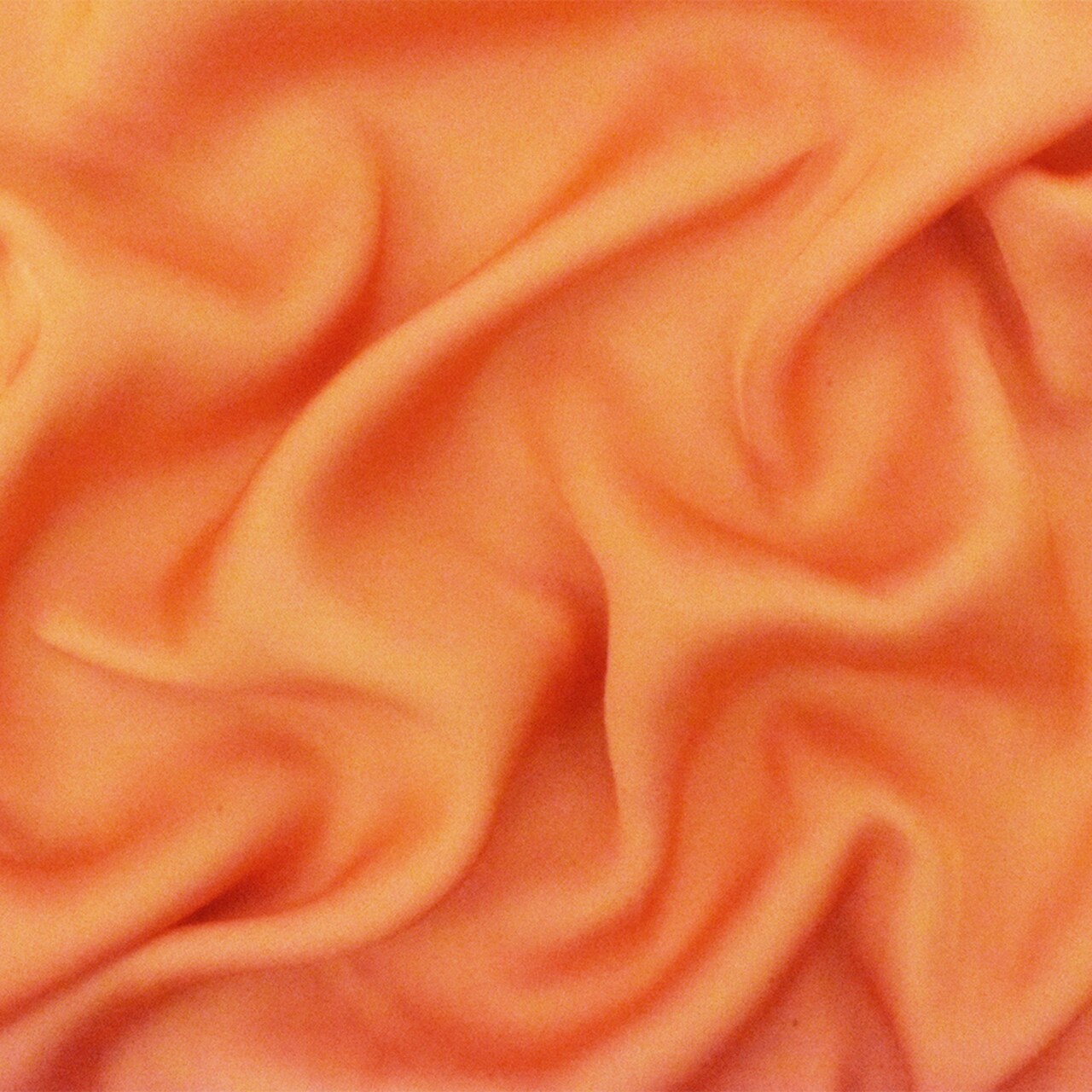 Orange Famous Designer Recycled Polyester Satin Woven Fabric By the Yard